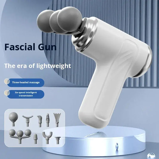 Deep Tissue Percussion Massage Gun - 6-Speed Muscle Mass with 6 Heads