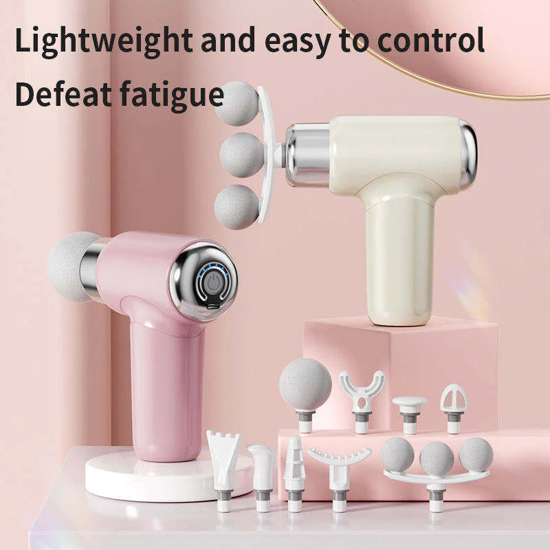 Deep Tissue Percussion Massage Gun - 6-Speed Muscle Mass with 6 Heads