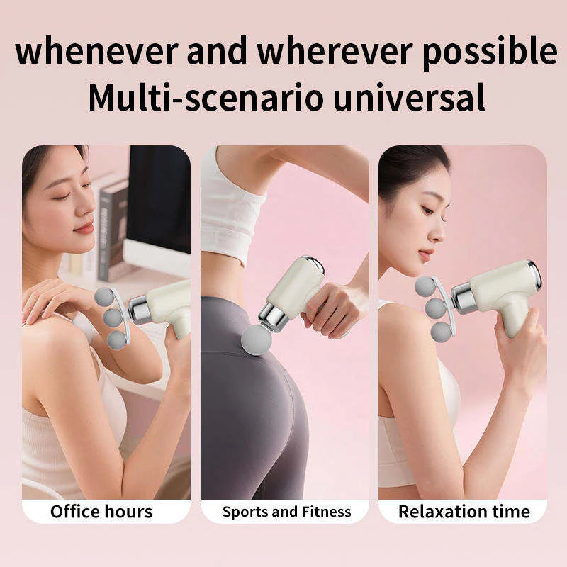 Deep Tissue Percussion Massage Gun - 6-Speed Muscle Mass with 6 Heads